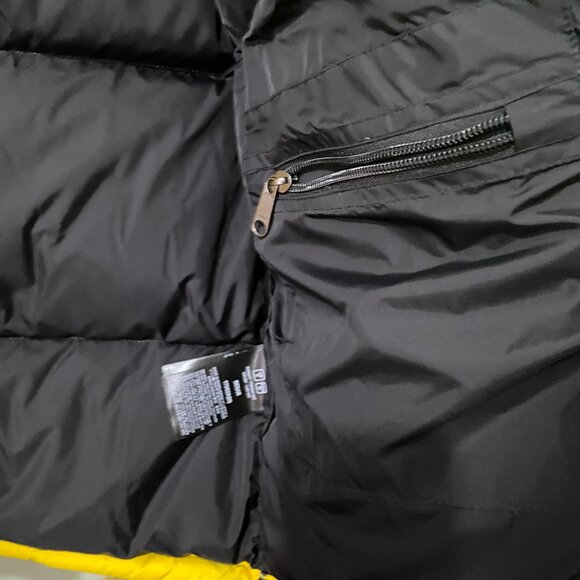 Black & Yellow The North Face Winter Puffer Jacket - Picture 7 of 9